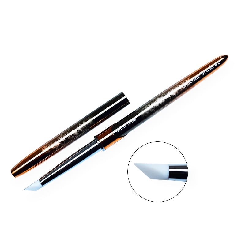Rosegold Silicone Brush 3